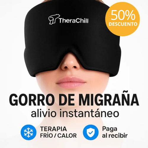 TheraChill™ | Gorro de gel frío para aliviar migrañas, estrés y tensión