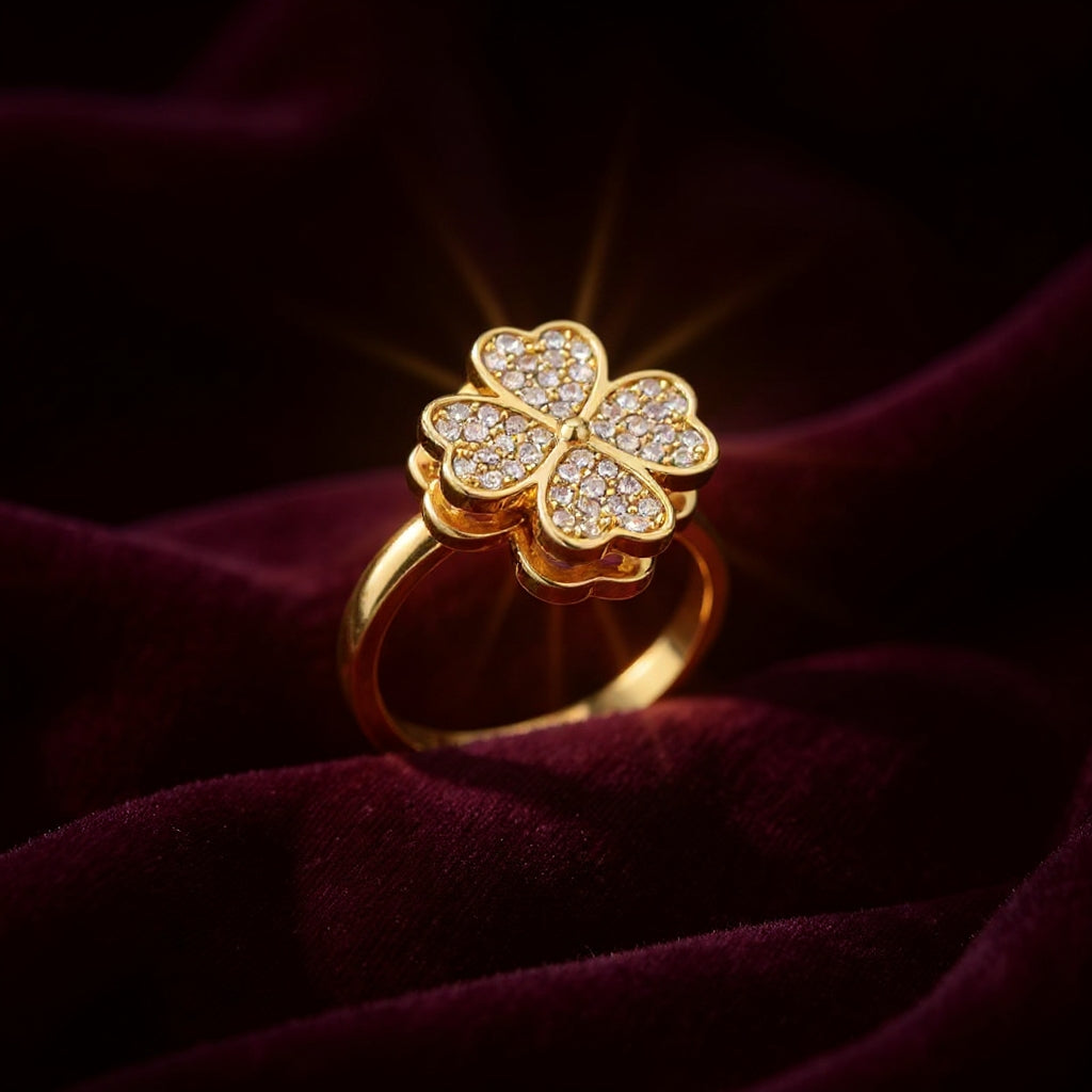 Kit 2 en 1 Viral en TikTok – Anillo Giratorio + Collar de Trébol