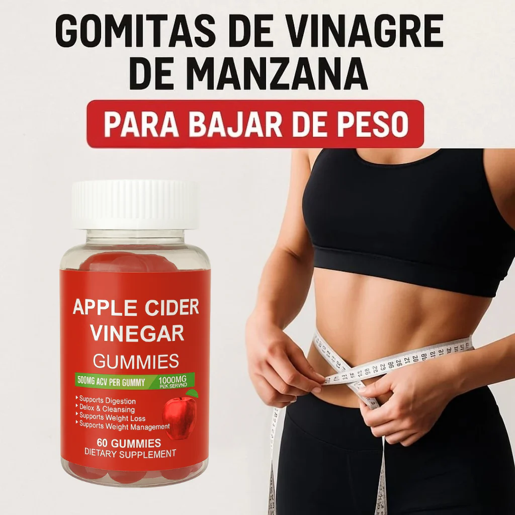 Gomitas De Vinagre De Manzana [Paga al recibir — Sin riesgo]
