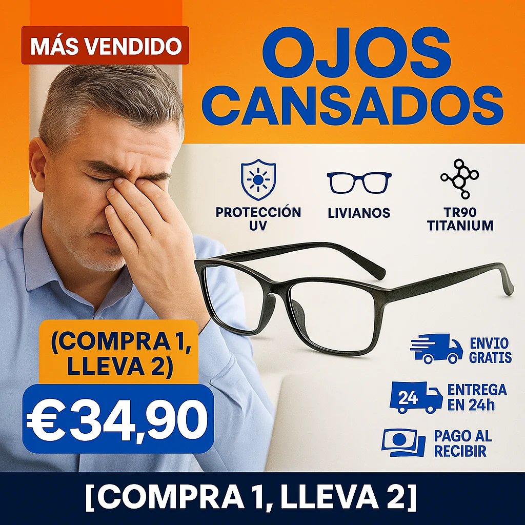 [COMPRA 1, LLEVA 2] Gafas Titanium ProStyle™ TR90 – Protección UV y Diseño Moderno (ÚLTIMAS UNIDADES)