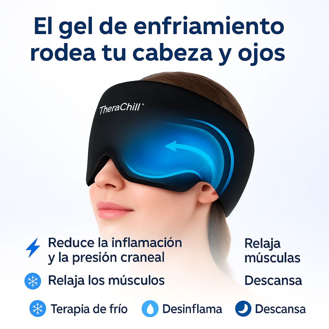TheraChill™ | Gorro de gel frío para aliviar migrañas, estrés y tensión